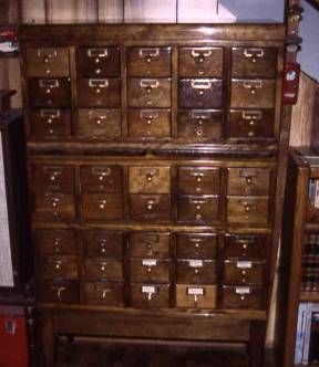 Card Catalog Cabinets